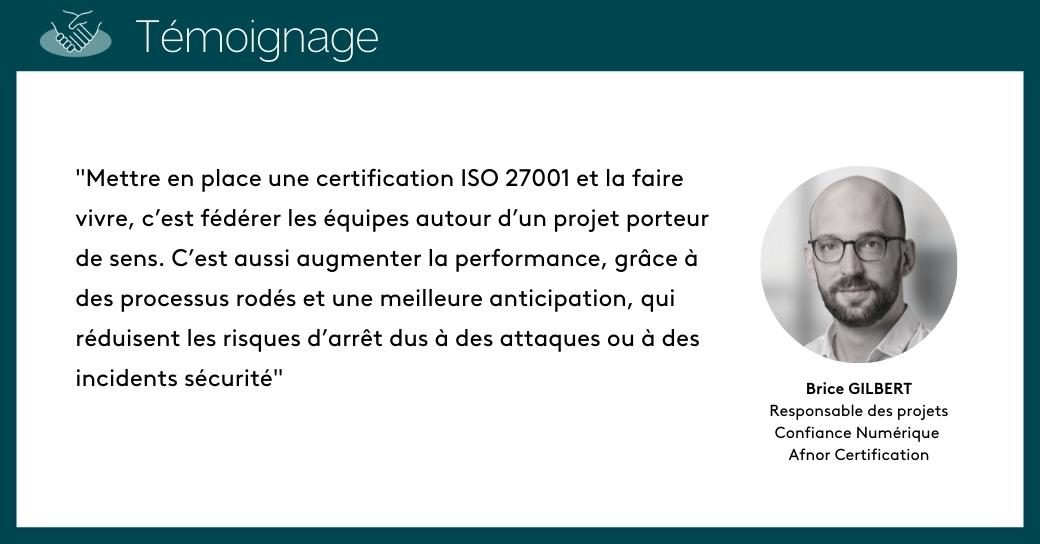 temoignage ISO 27001