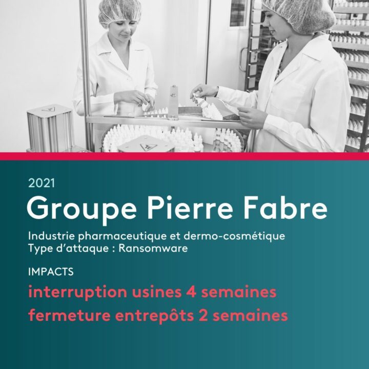 cout cyberattaque industrie Groupe Pierre Fabre