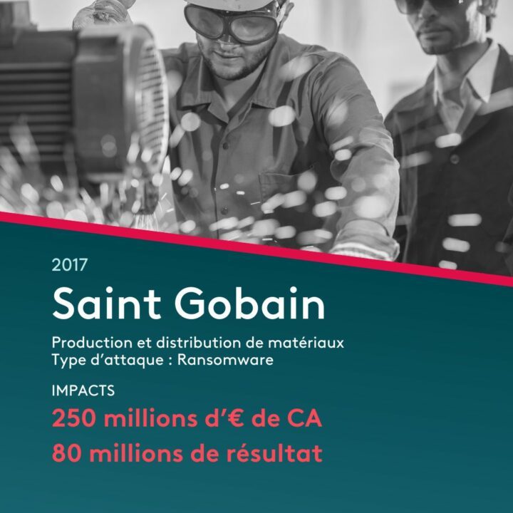 cout des cyberattaques industrie Saint Gobain